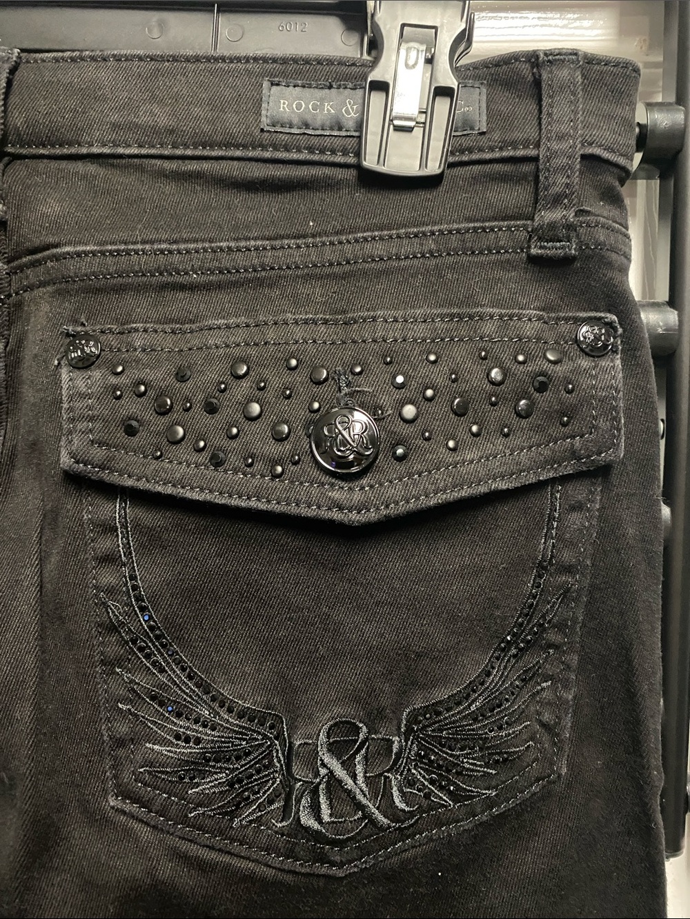 Rock & Republic Black Flare Jeans for Women
